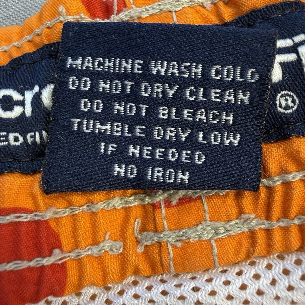 VTG Abercrombie & Fitch‎ Long Board Shorts Men's L Orange Red Floral Y2K 90's
